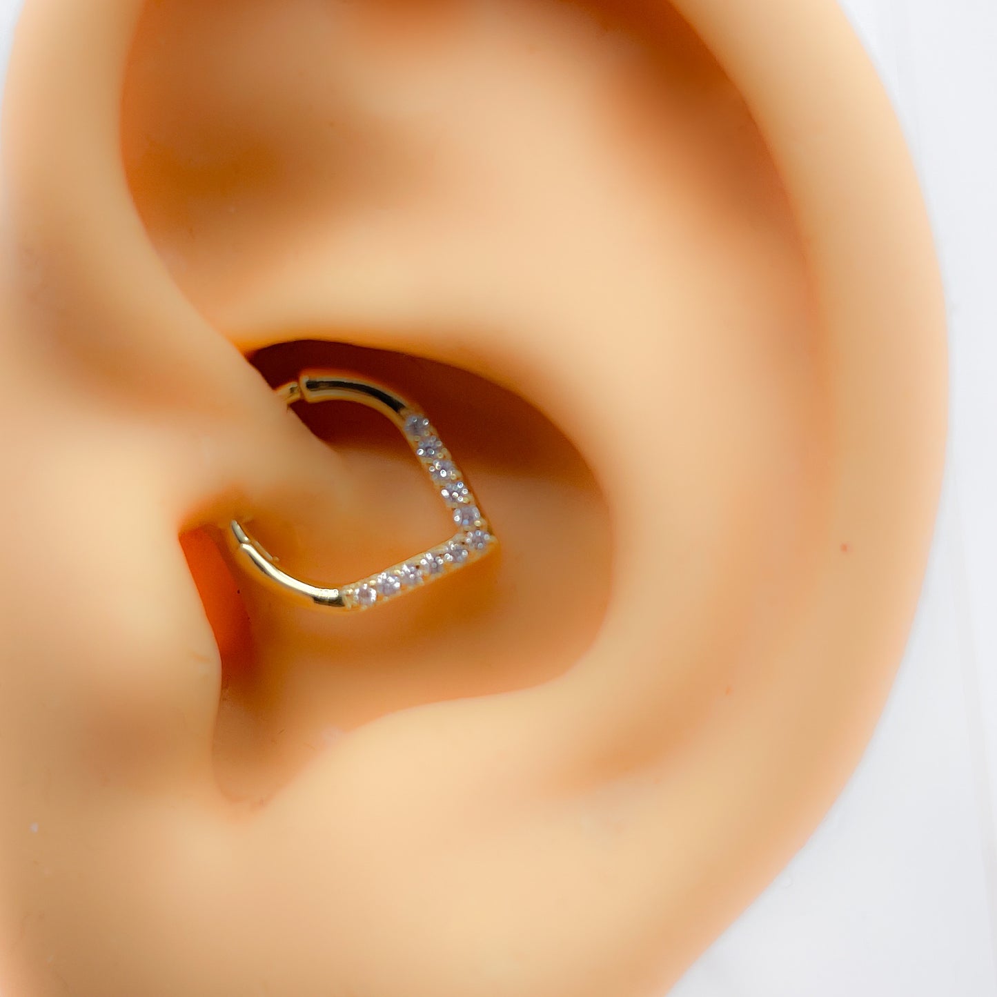 Piercing 925 silber vergoldet drop