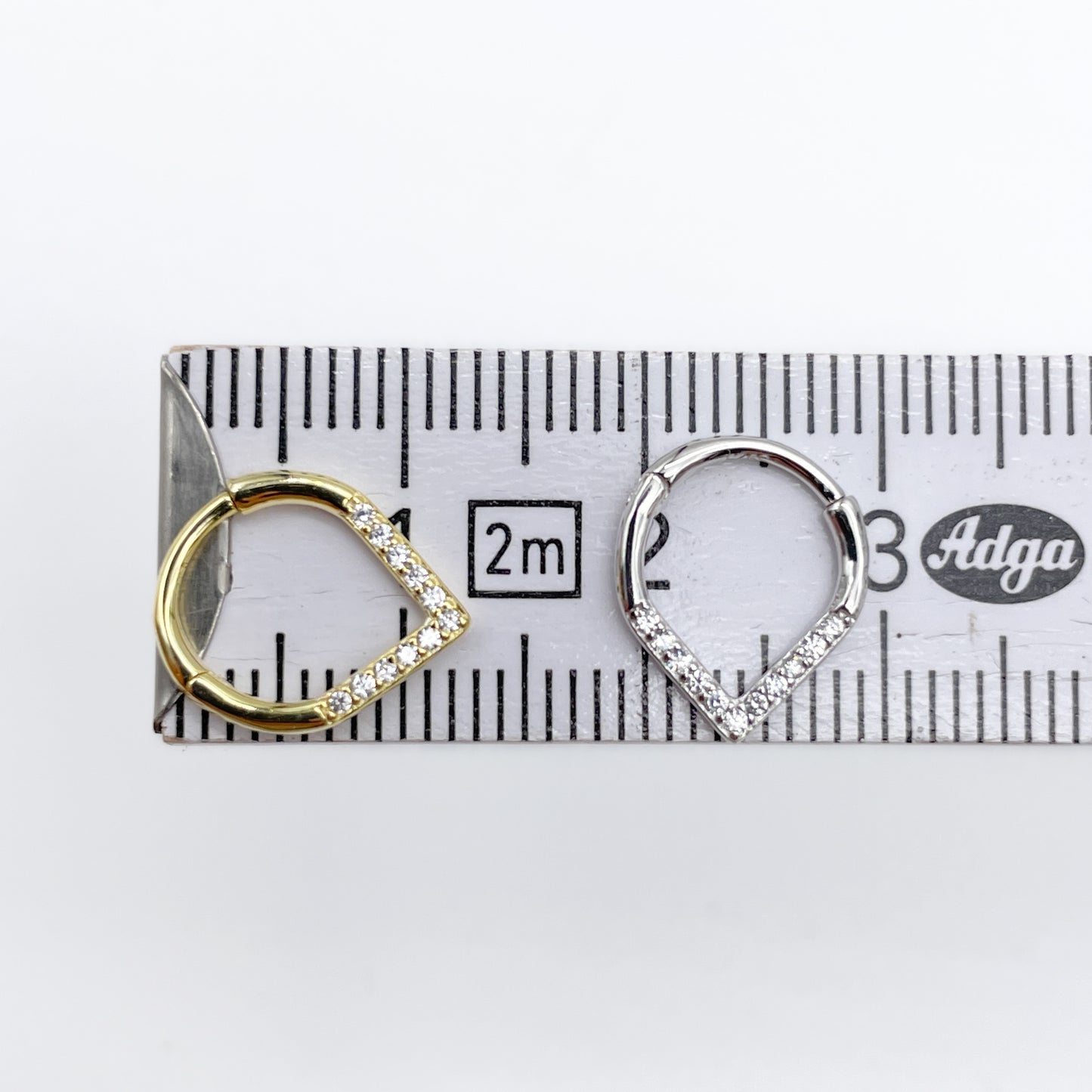 Piercing 925 silber vergoldet drop