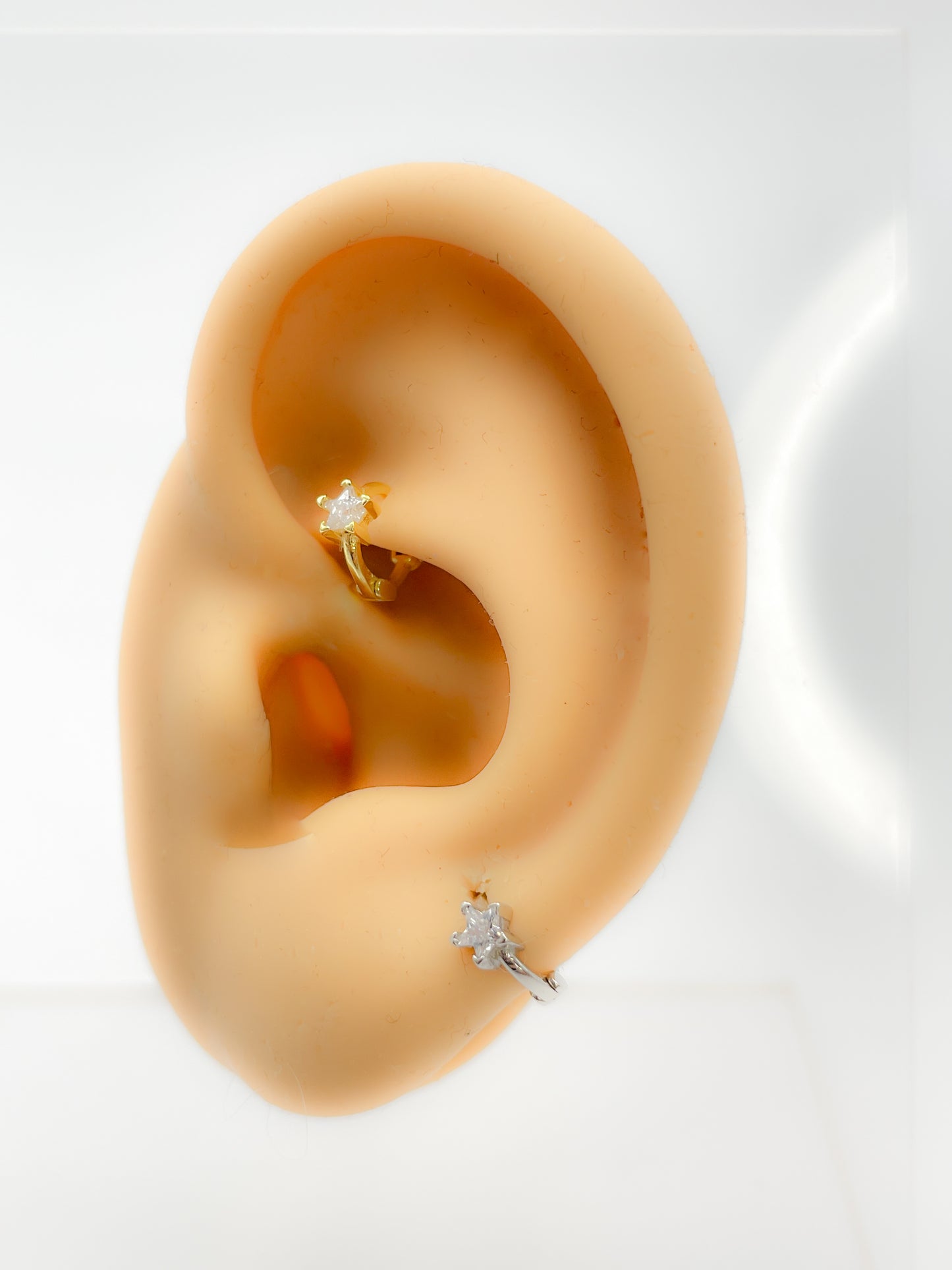 Piercing 925 Silber vergoldet Star