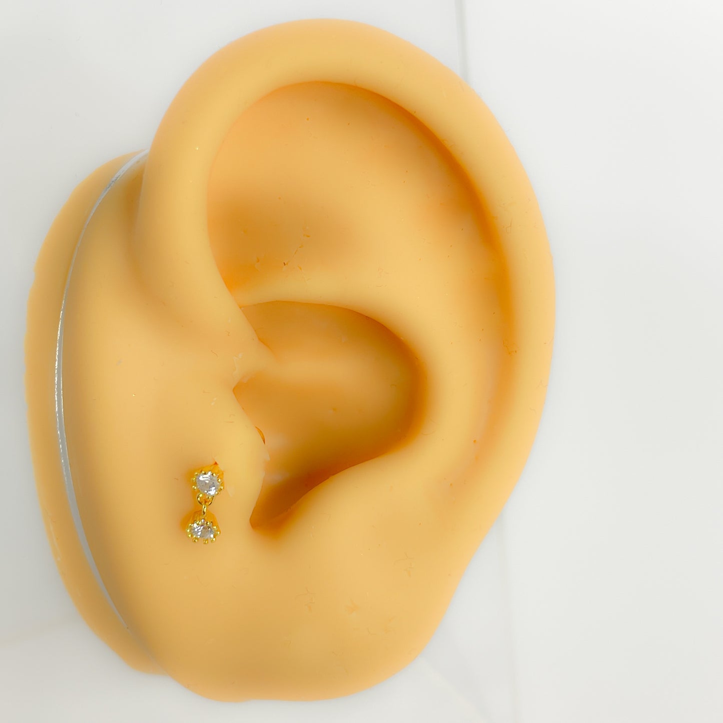 Piercing Tragus Sterling Silber vergoldet