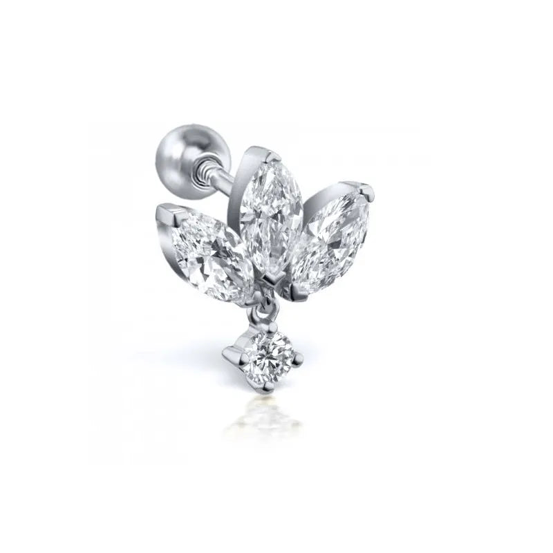 Piercing s925 Sterling Silber lotus