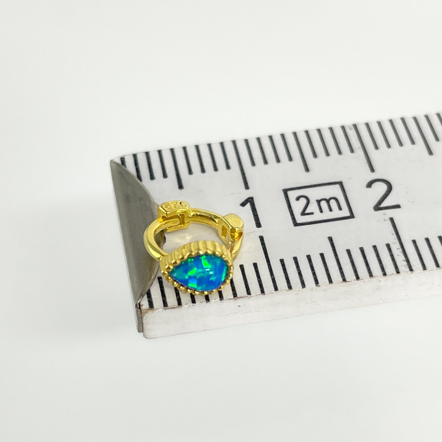 Piercing rook 925 Silber vergoldet