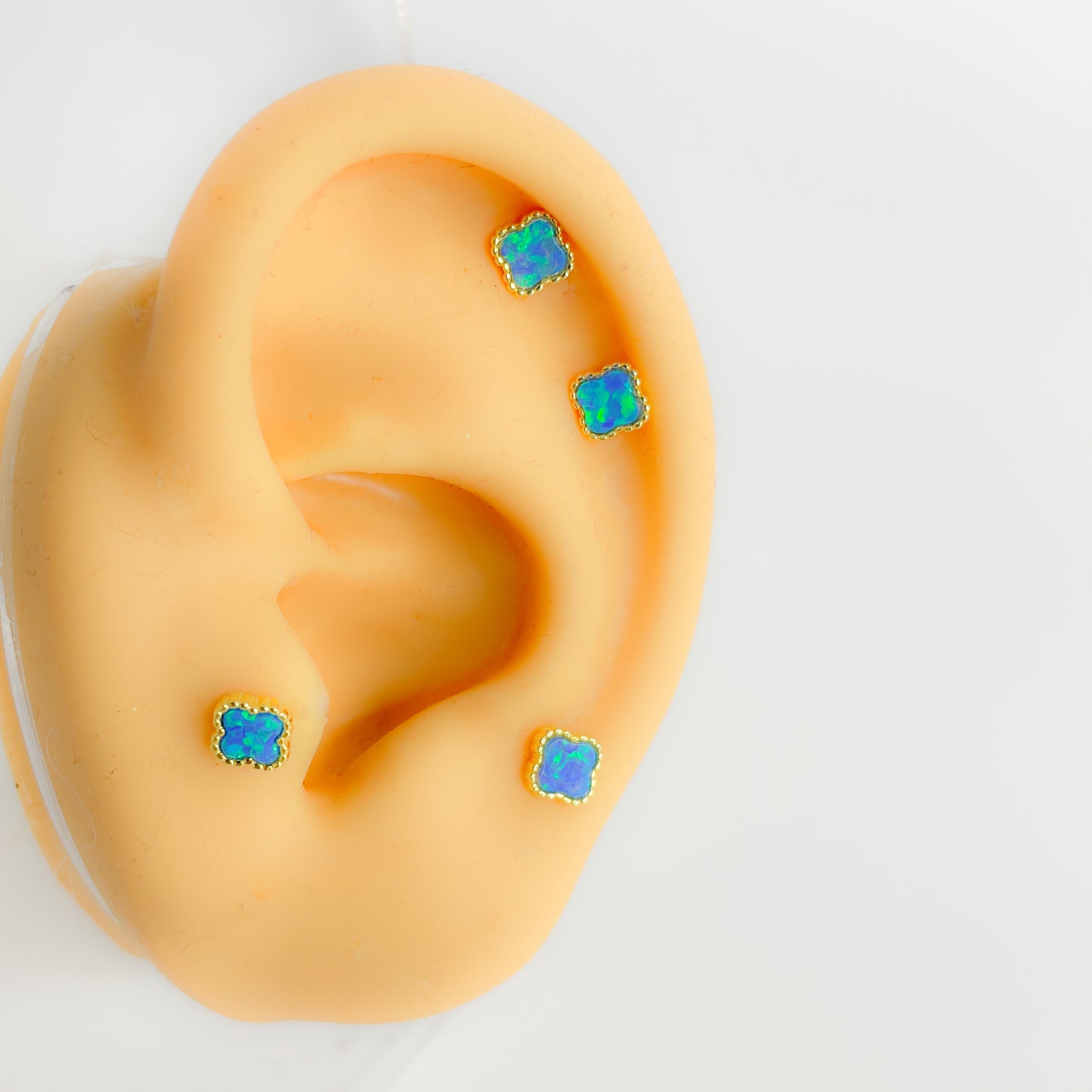 Piercing 925 Silber vergoldet Blume