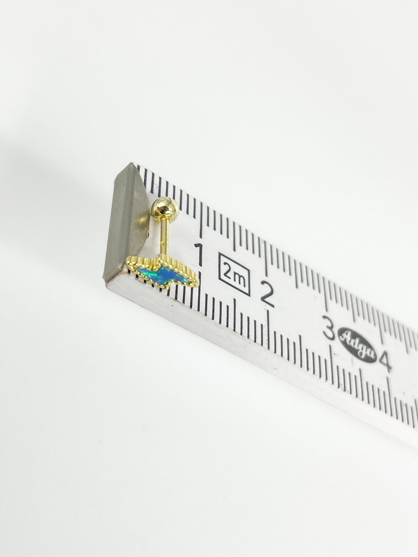Piercing 925 Silber vergoldet Blitz