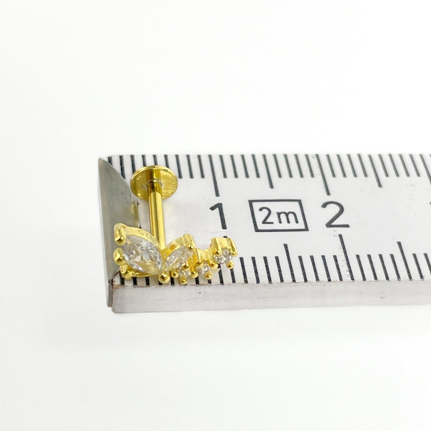 Piercing 925 Silber vergoldet Libelle