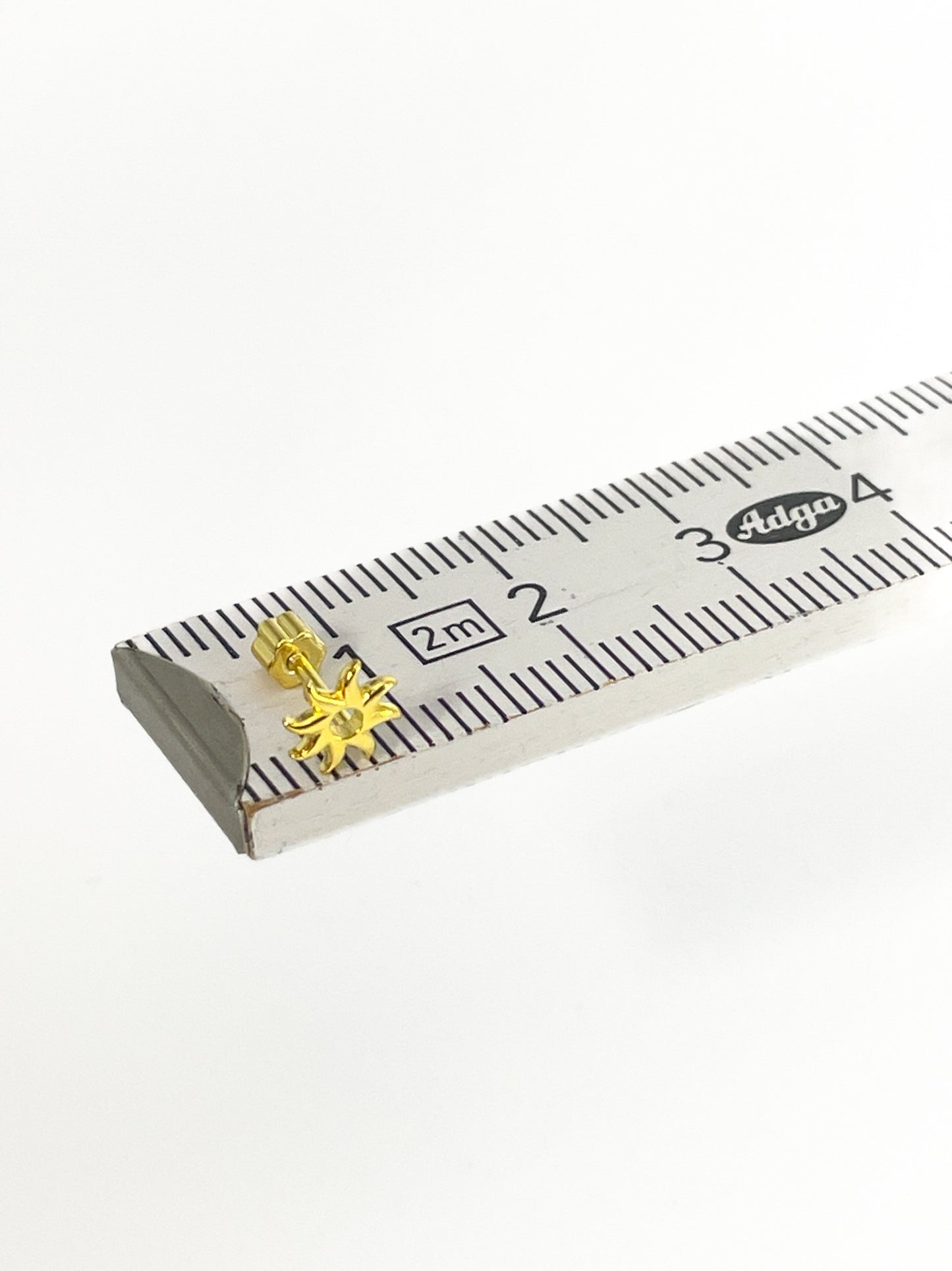 Piercing Nr.196 Helix 925 silber vergoldet sonne sun stud