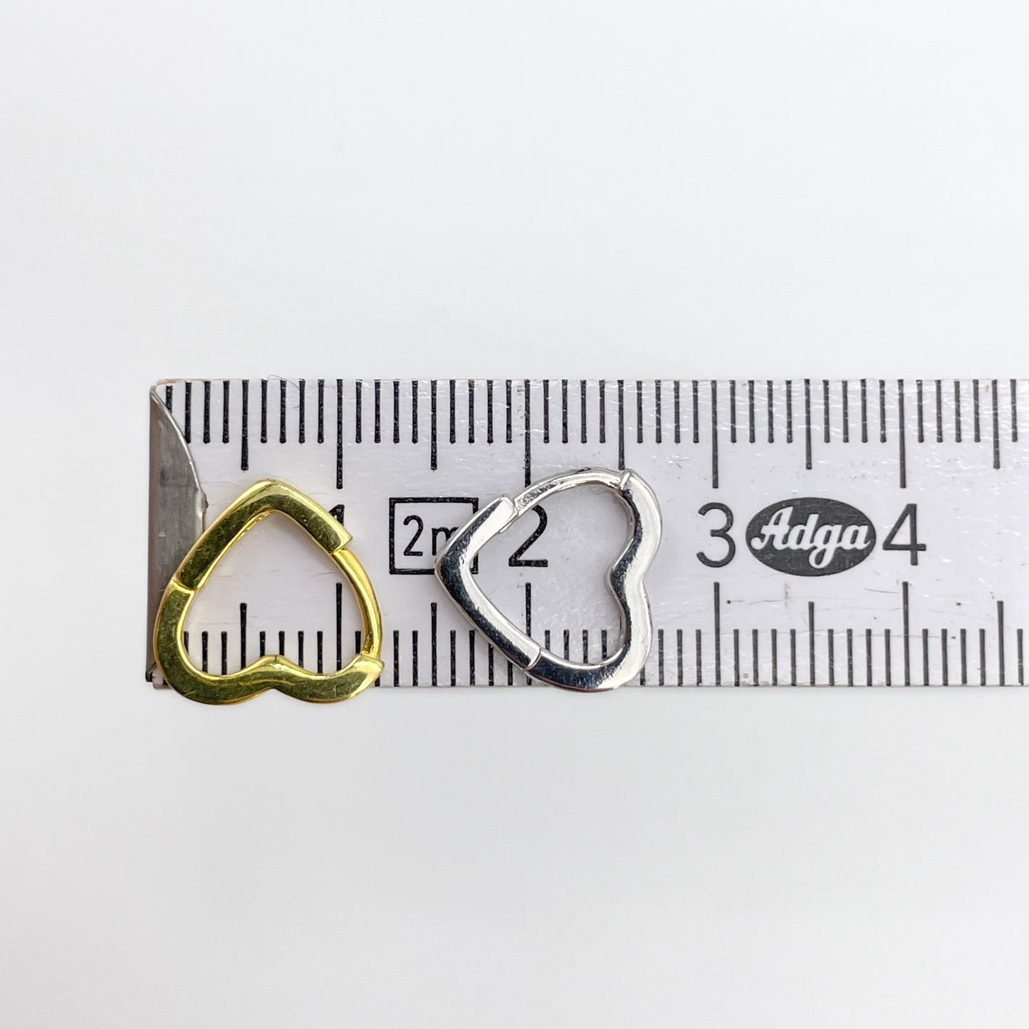 Helix 925 Silber vergoldet Herz