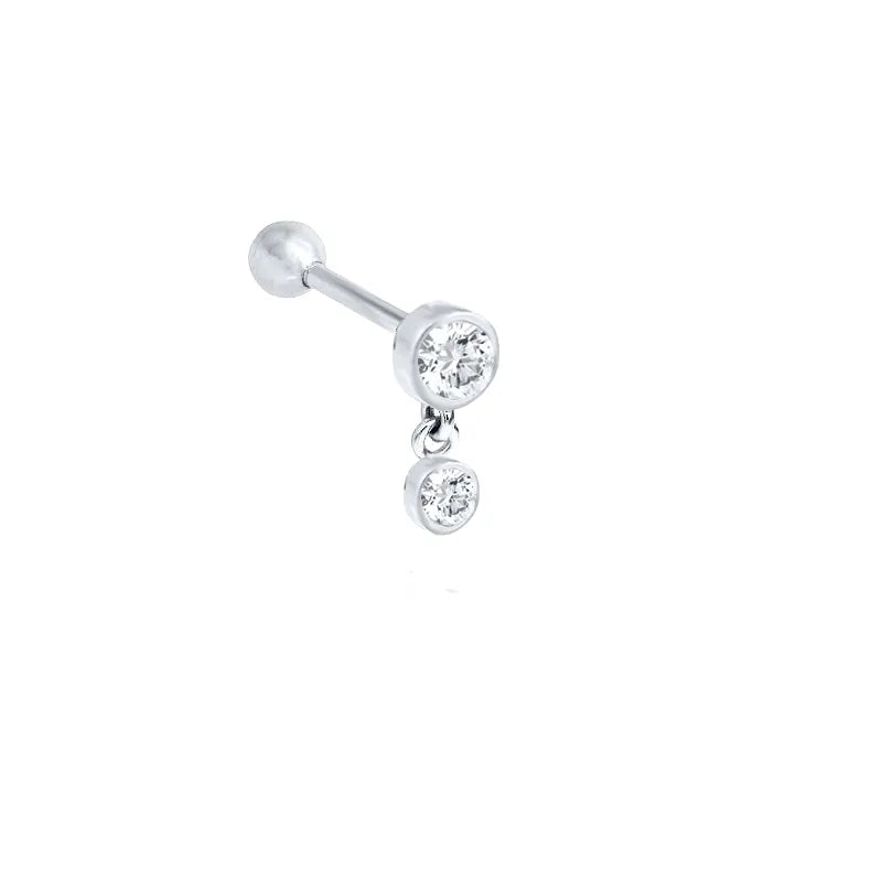 Piercing 925s sterling silber vergoldet Helix