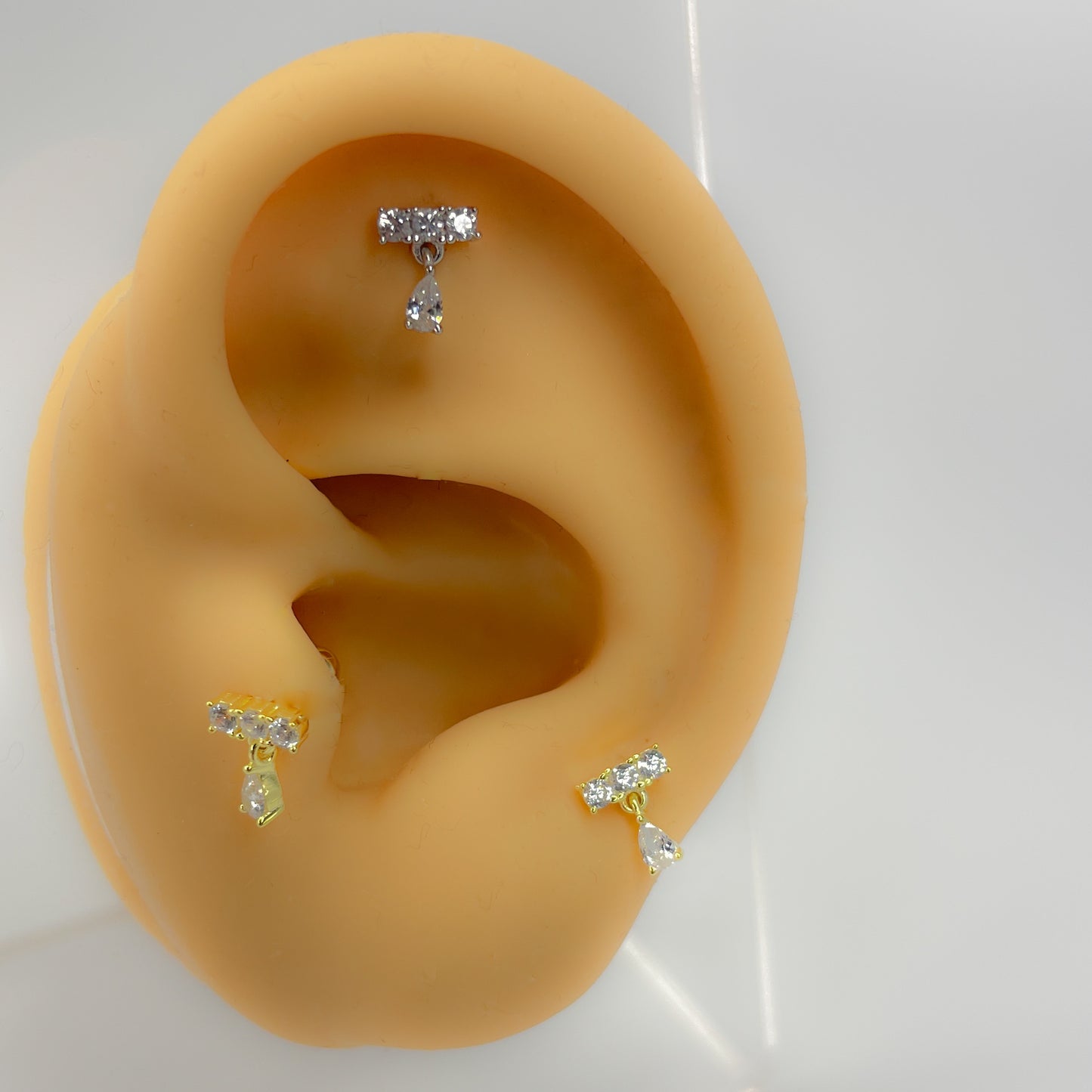 Helix Piercing 925 Silber vergoldet
