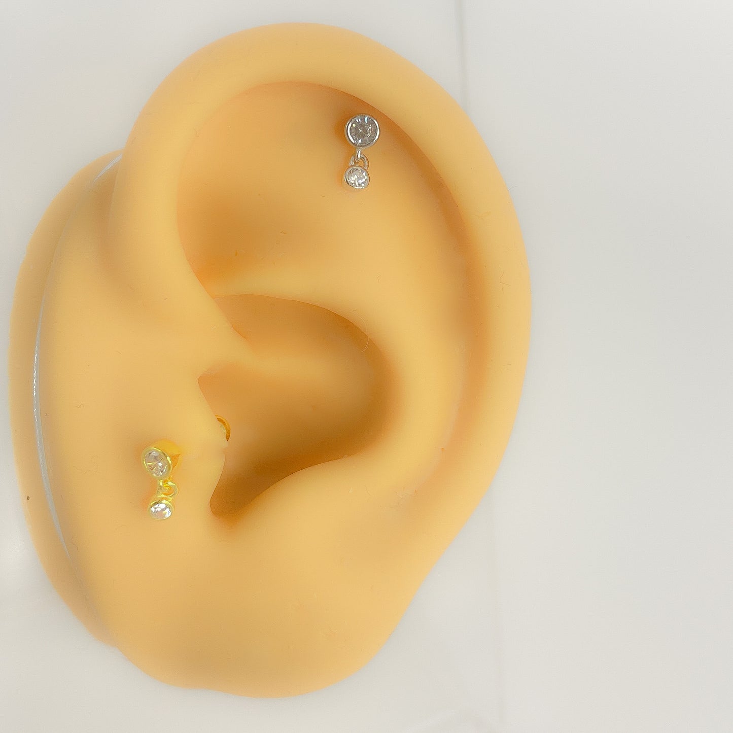 Piercing 925s sterling silber vergoldet Helix