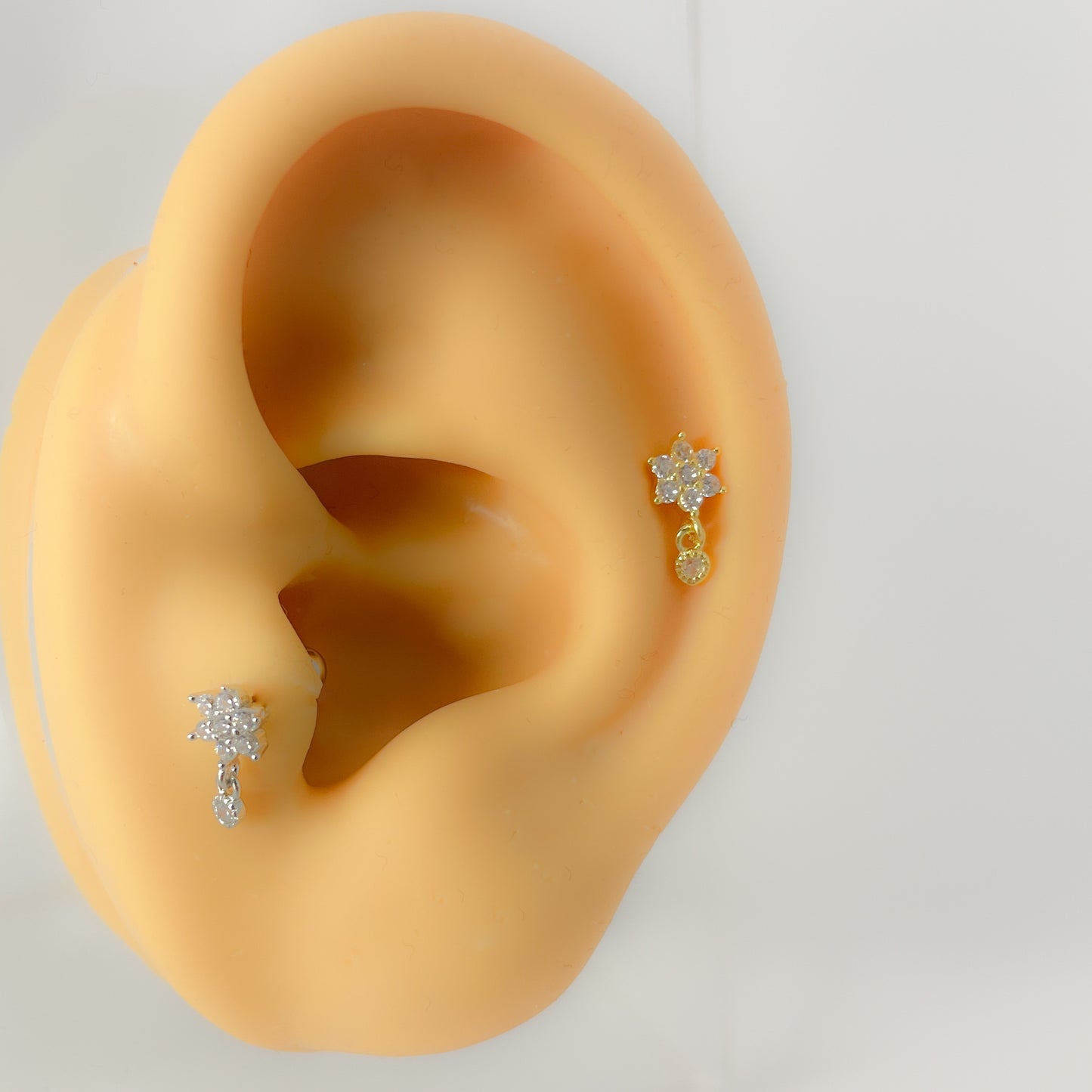 Piercing Helix 925 Silber vergoldet