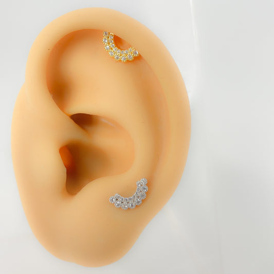 Piercing 925 Silber vergoldet