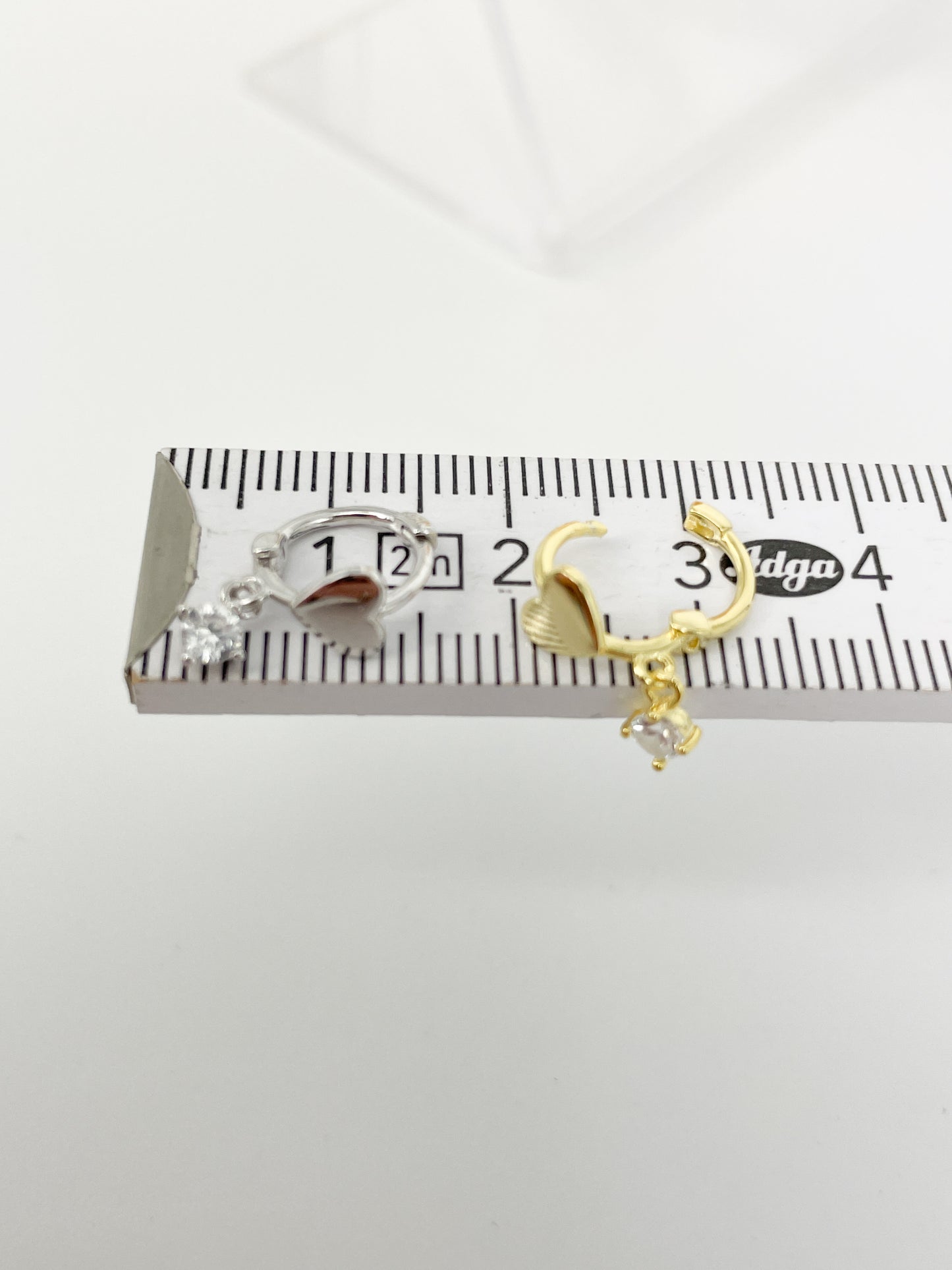 Piercing 925 Silber vergoldet Herz
