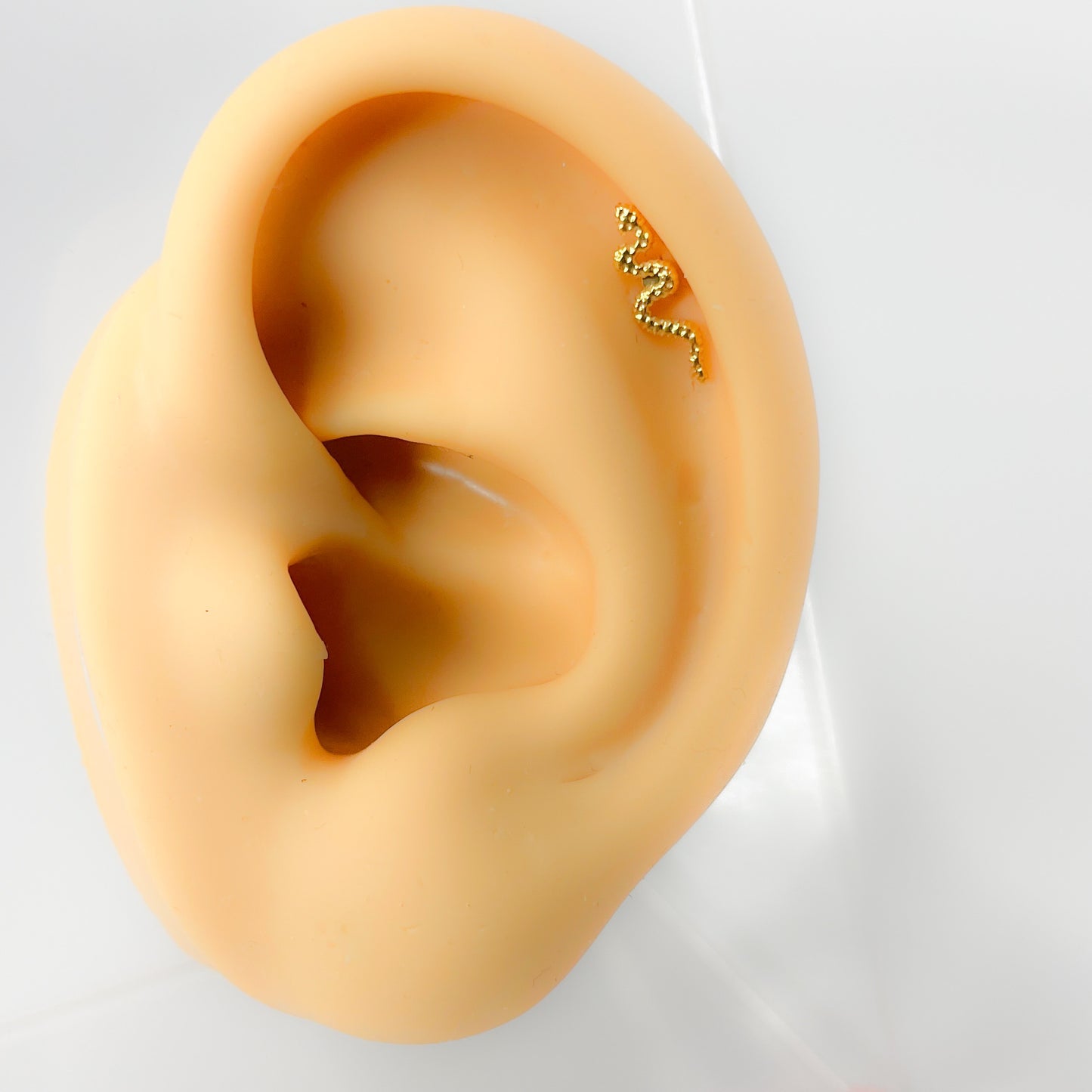 Piercing 316l Chirurgen Stahl Silber vergoldet