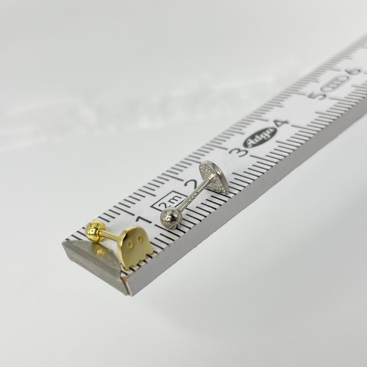 Piercing 925 Silber vergoldet ghost