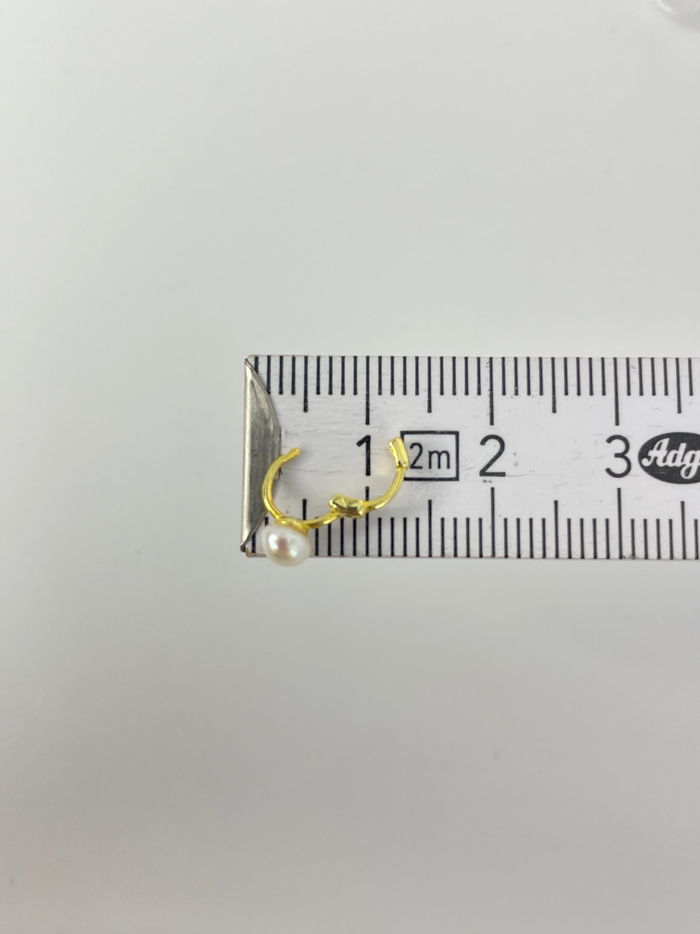 Piercing 925 silber vergoldet perle