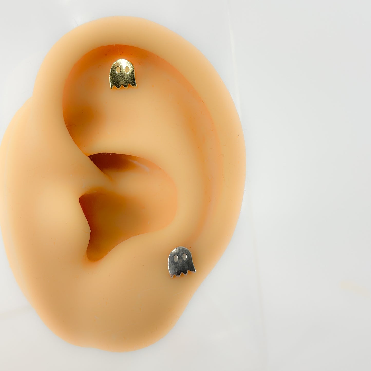 Piercing 925 Silber vergoldet ghost