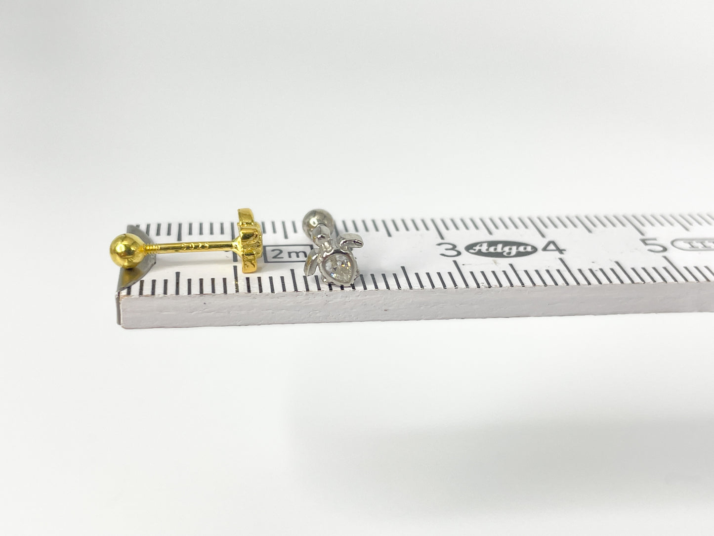 Piercing 925 Silber vergoldet Schildkröte