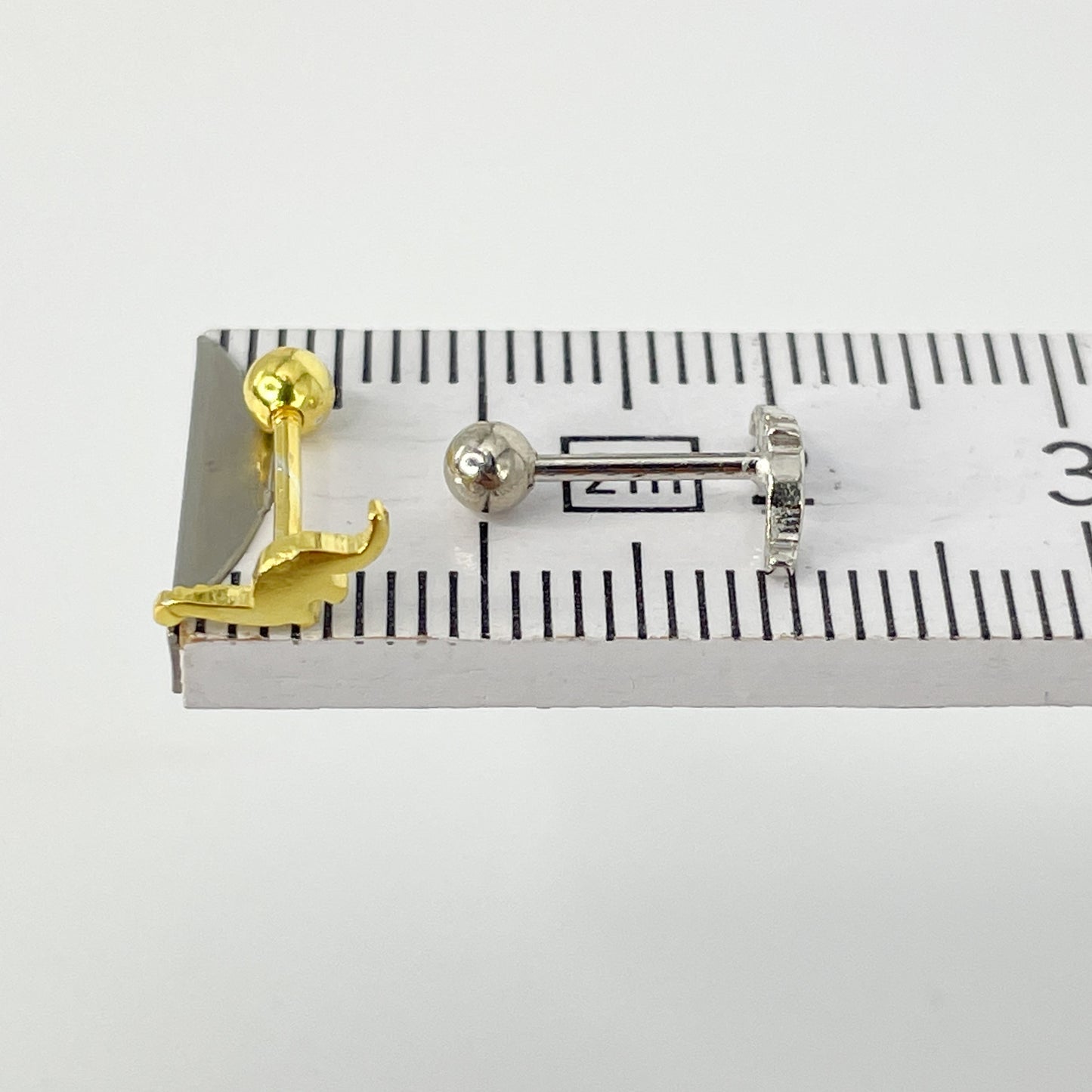 Piercing 925 Silber vergoldet dino
