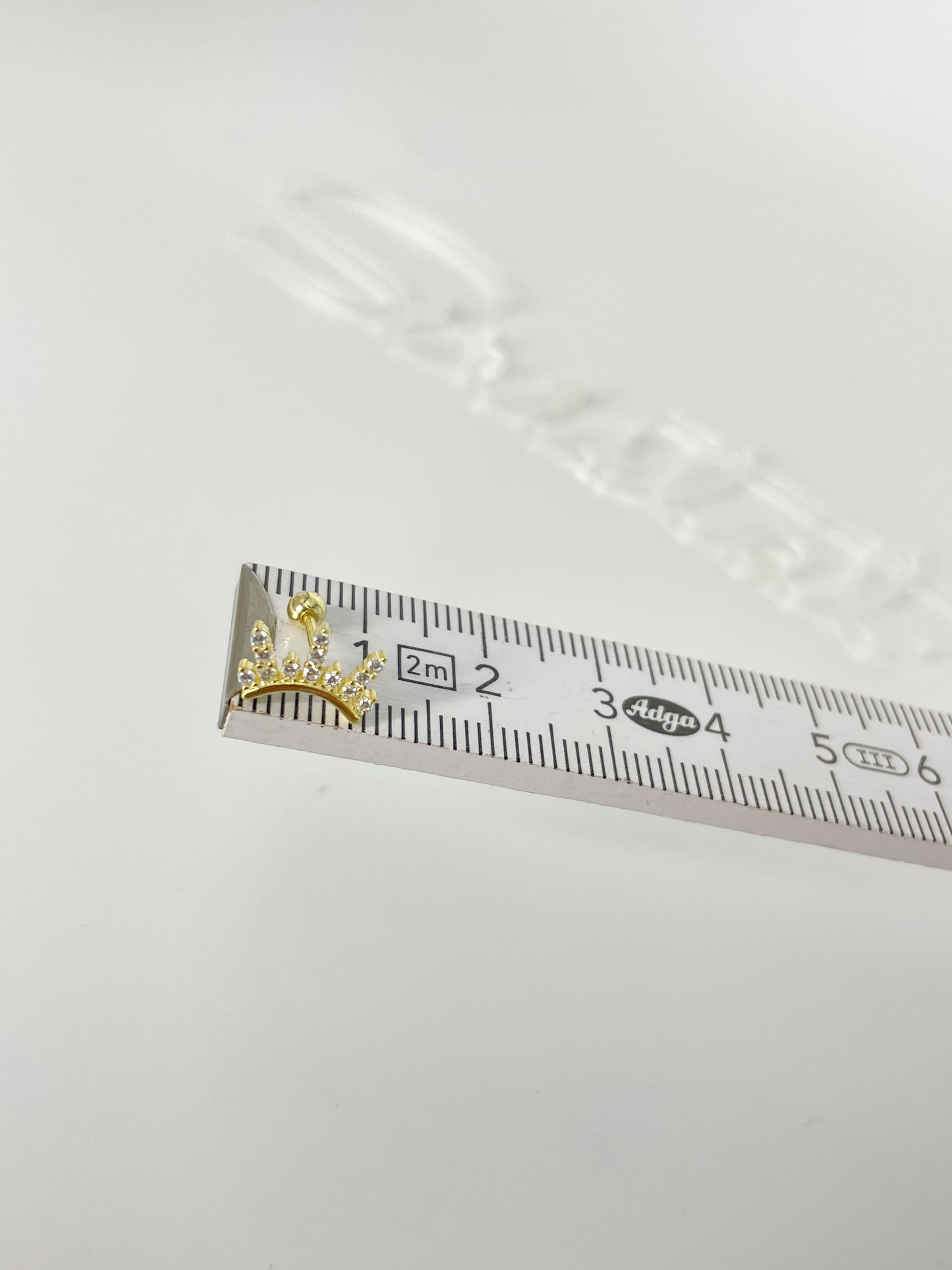 Helix 925 Silber vergoldet bogen Piercing