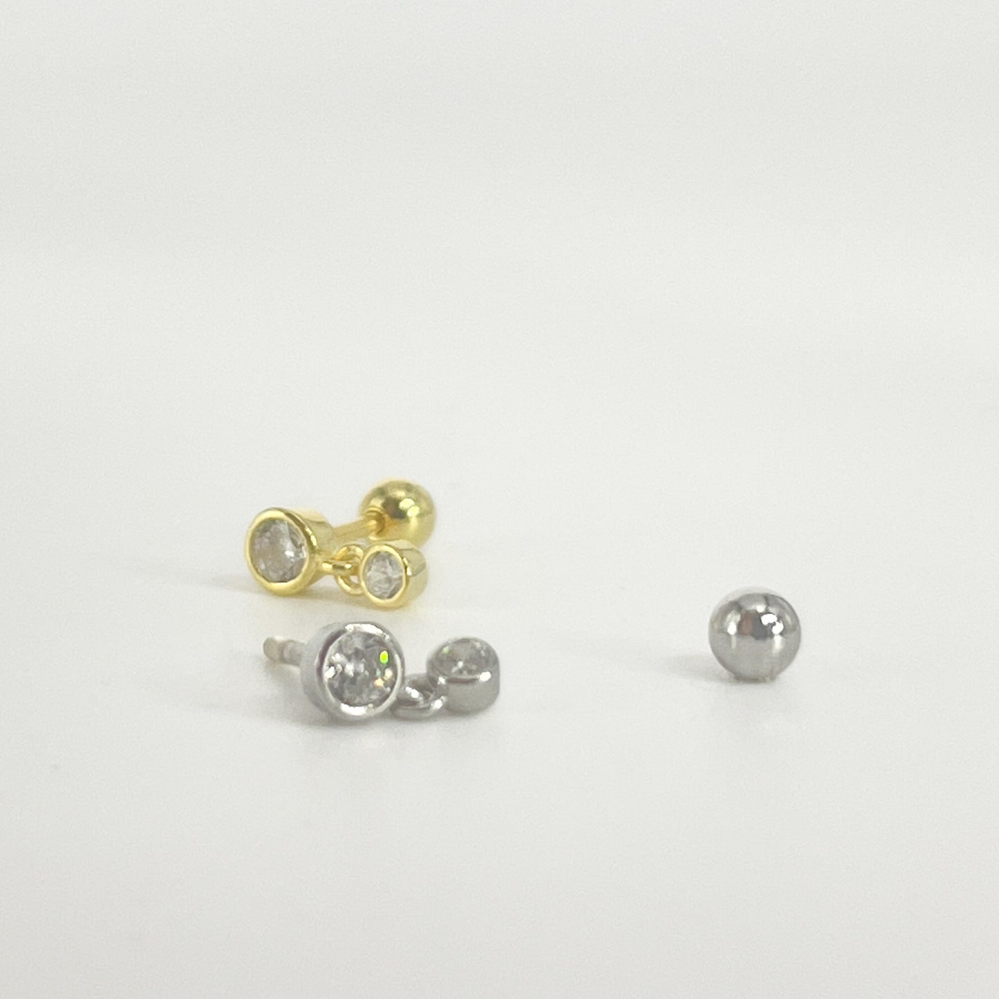 Piercing 925s sterling silber vergoldet Helix