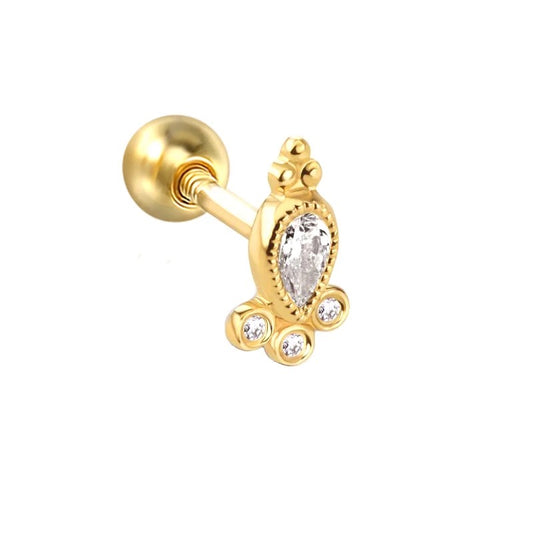 Piercing  925s Silber vergoldet