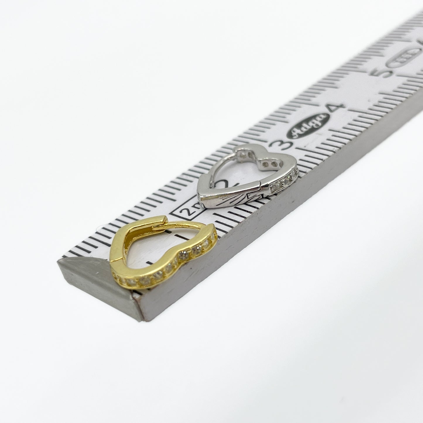 Helix 925 Silber vergoldet Herz