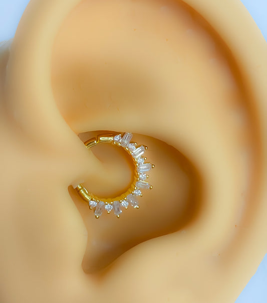 Piercing s925 Silber vergoldet daith