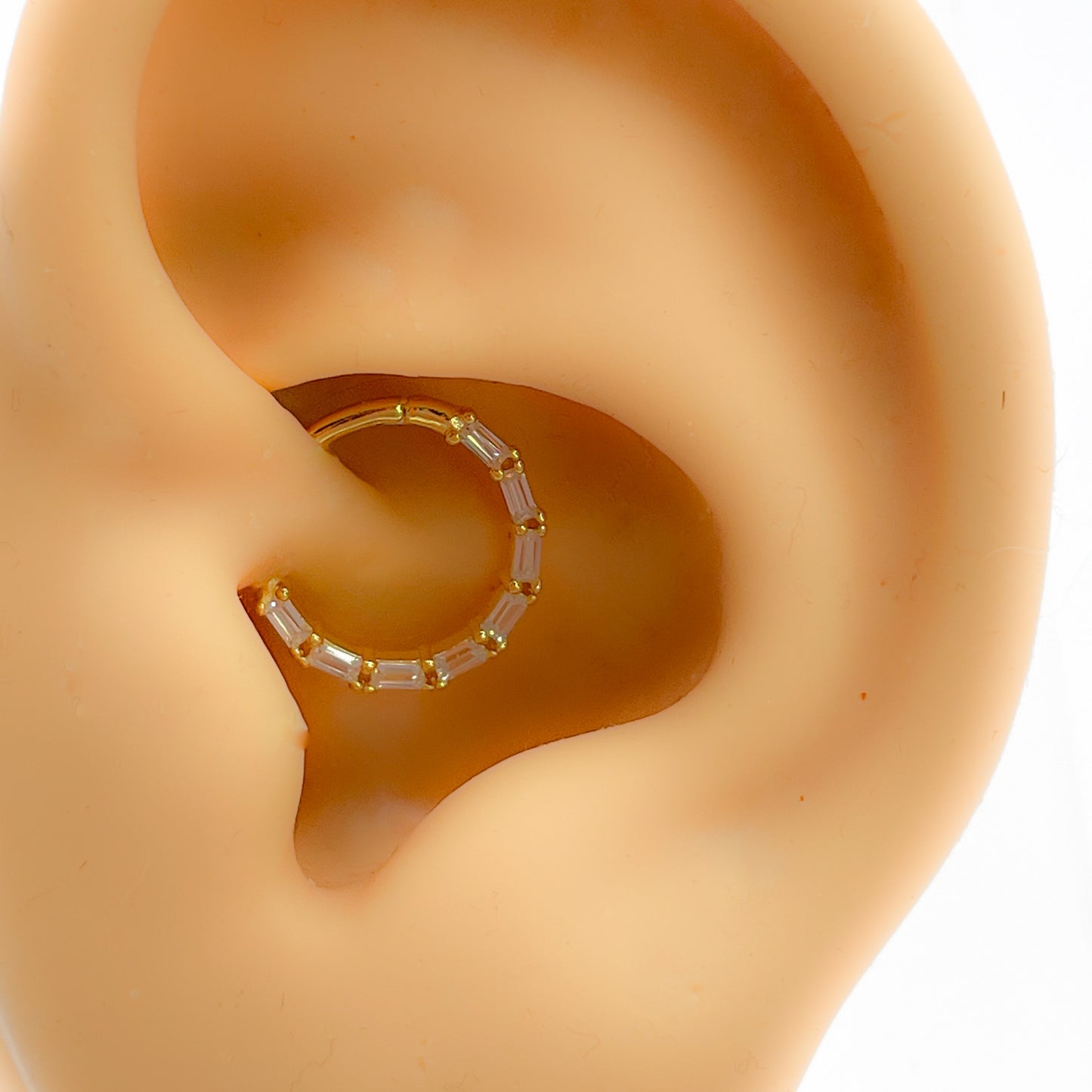 Daith Piercing hoop 925 Silber vergoldet