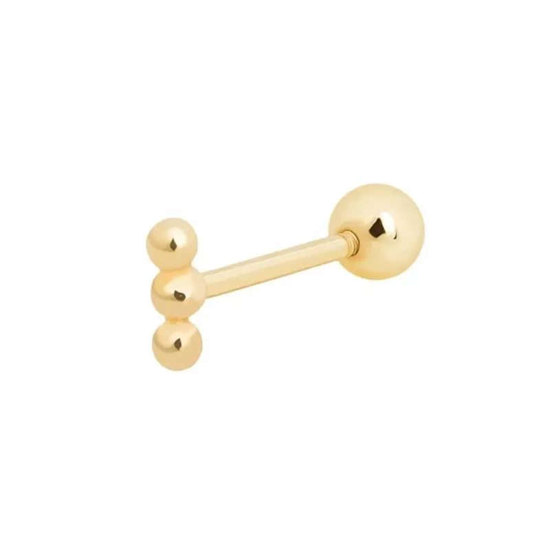 Piercing 925 Sterling Silber vergoldet helix
