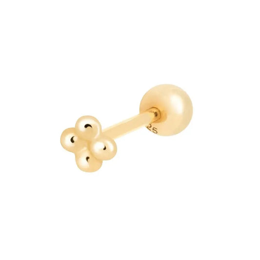 Piercing 925 Sterling Silber vergoldet helix