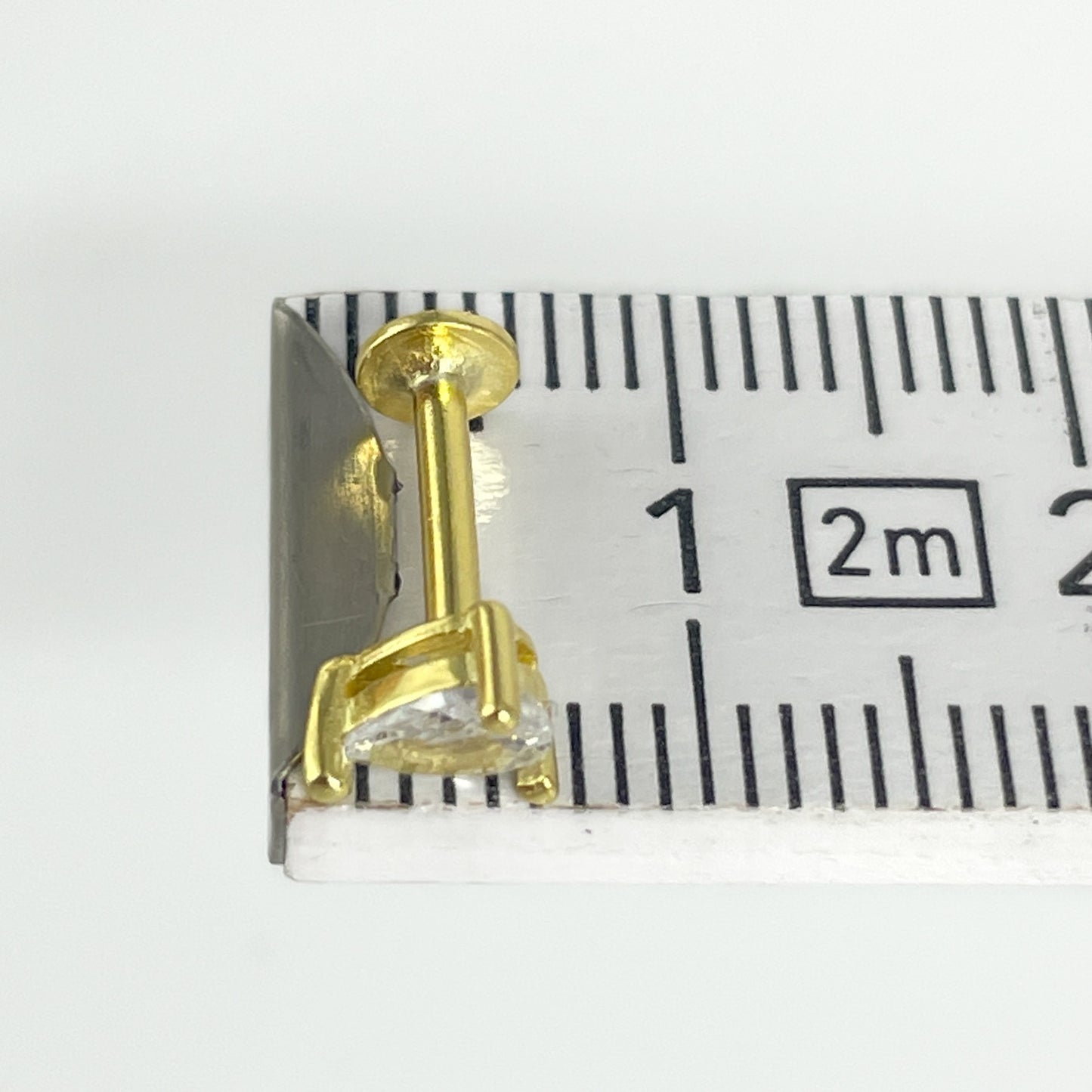 Flat back Helix 925 silber vergoldet