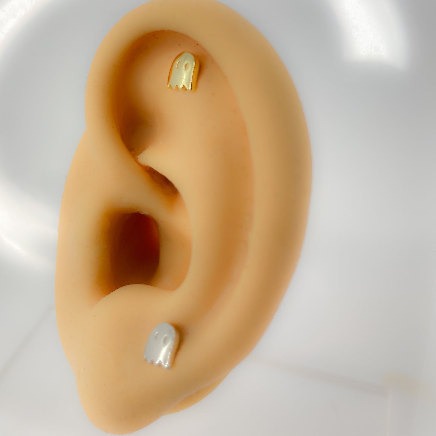 Piercing 925 Silber vergoldet ghost