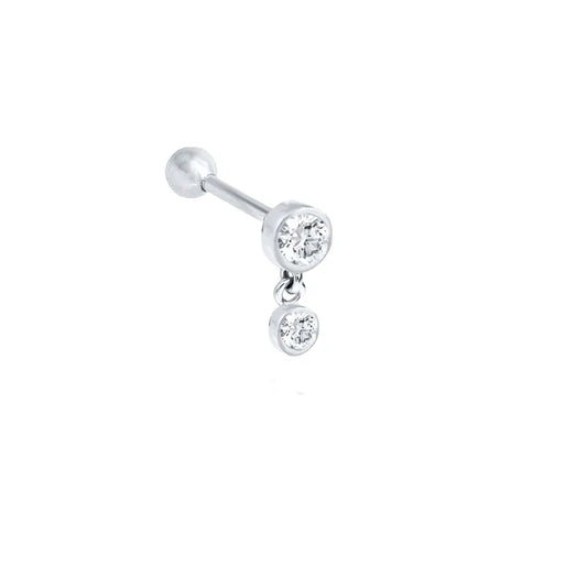 Piercing 925s sterling silber vergoldet Helix