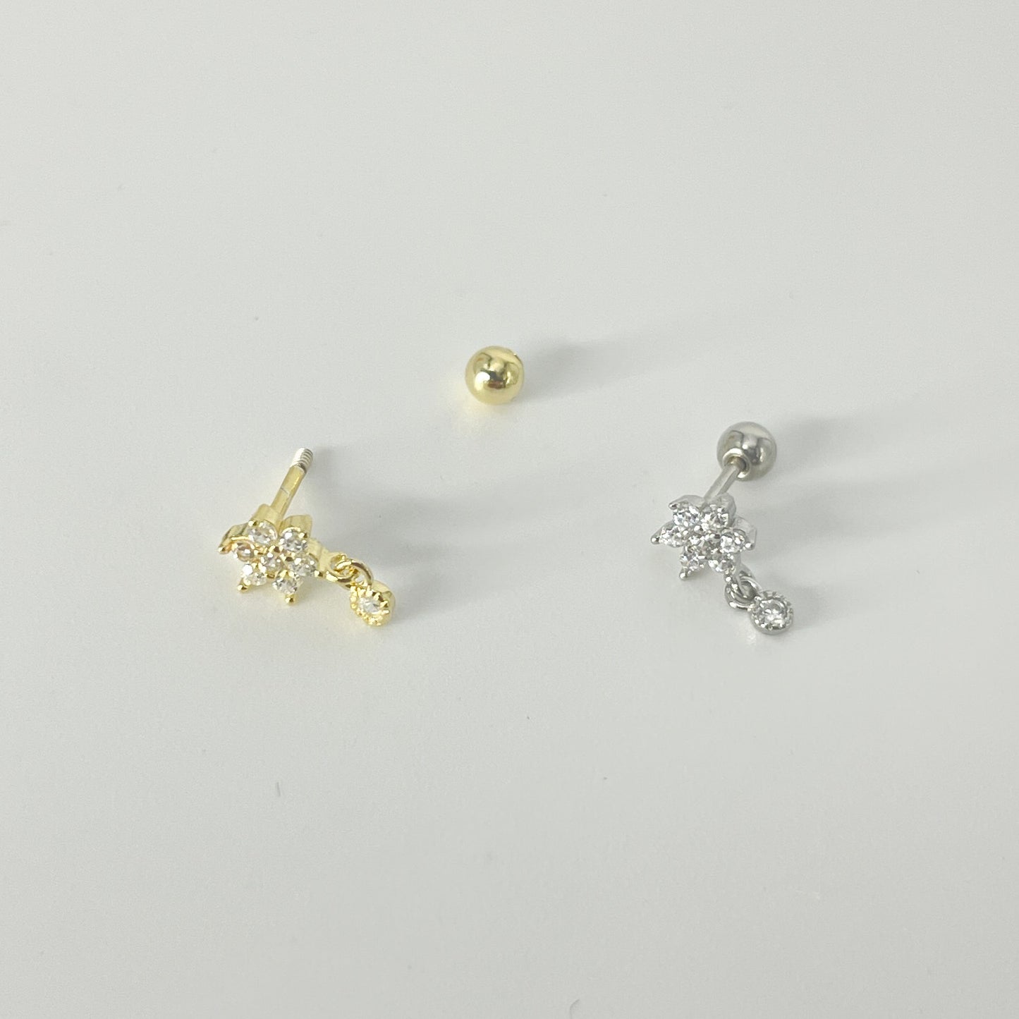 Piercing Helix 925 Silber vergoldet