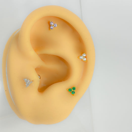 Piercing Helix  925 silber vergoldet