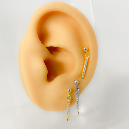 Piercing Helix 925 Silber vergoldet