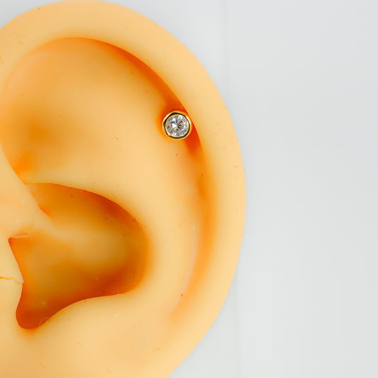 Piercing 925 Sterling Silber vergoldet