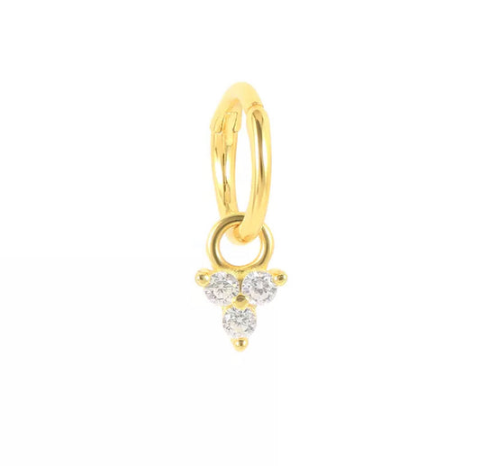 Piercing Chirurgen stahl Vergoldet Triangel