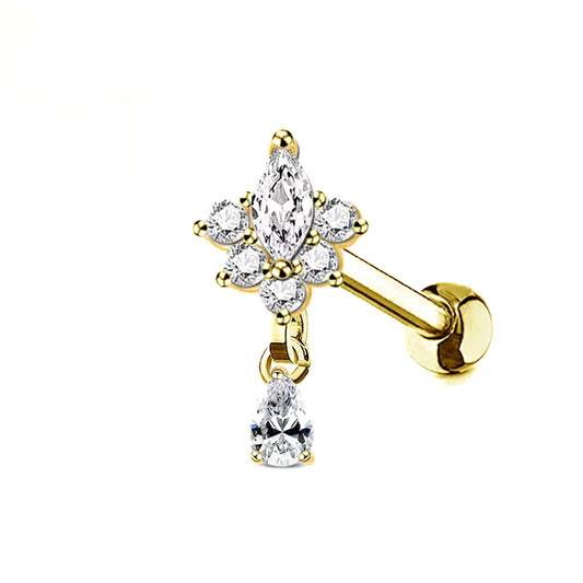 Piercing Chirurgen Stahl vergoldet
