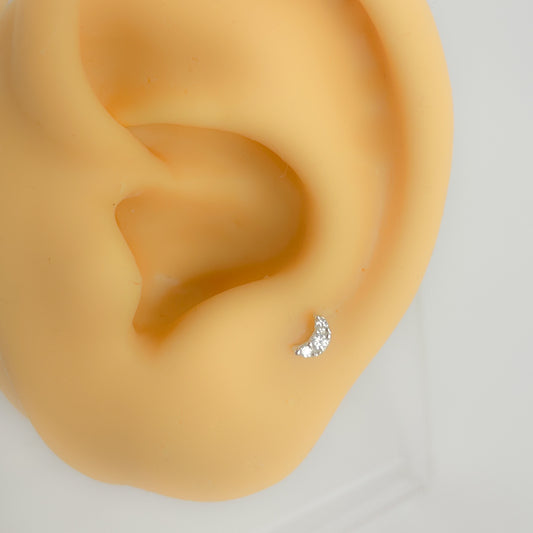 Piercing 925s Silber Mond